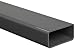 PVC Hollow Rectangular Bar, Gray, NSF 61, 2" X 1", 0.078" Wall , 48" Length