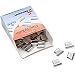 Skilcraft(R) Clam Clip Refills, Small, Silver, Box Of 50 (Abilityone 7510-01-392-6512)