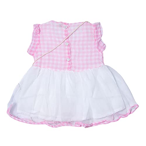 Image of Hopscotch Girls Cotton Short Sleeves Printed Blouse in Pink Color
