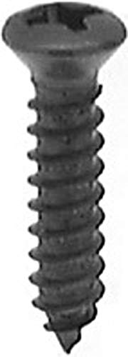 100 Tornillos #8 x 3/4" Phillips Oval #6 Oxido Negro