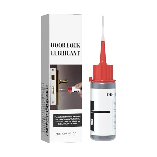 GNAUMORE Polvo Lubricante para Cilindros De Cerradura,Lubricante Seco De Grafito,Evita Que Se Peguen,para Lubricar Cerraduras Puertas,60ML