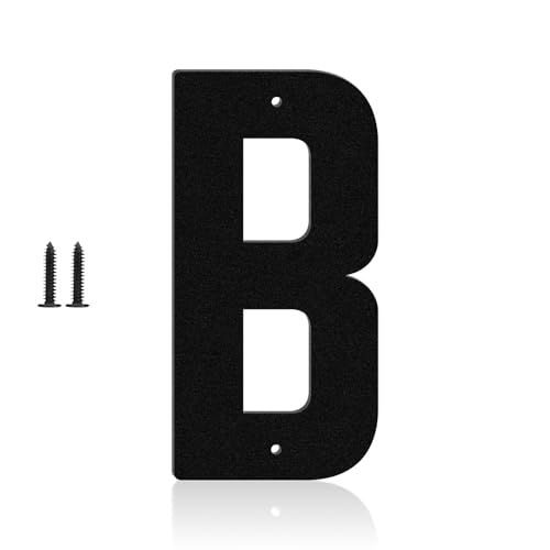 Black Modern Address Numbers, Outdoor Mailbox Numbers, Metal House Numbers and Letters, for House, Office, Apartment, Farms, Garages Decoration Signs(10" B)