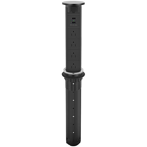 Best Deal Product Pop Up Outlet for Countertop, Electric Pop Up Power Strip for Kitchen Counters, 2-3/8inch Grommet Outlet, Pop Up Power Center with 4 Outlet and 2 USB Ports. Get Popular Offer Pop Up Outlet for Countertop, Electric Pop Up Power Strip for Kitchen Counters, 2-3/8inch Grommet Outlet, Pop Up Power Center with 4 Outlet and 2 USB Ports.