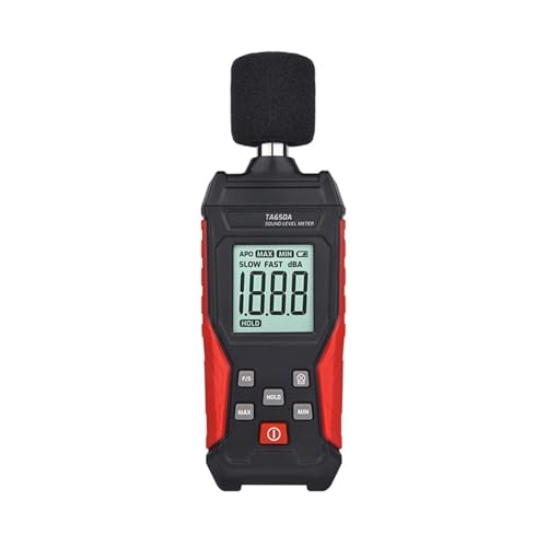 YVAAASIYC Medidor de Ruido de Nivel de Sonido Digital TA650A, medición de 30-130dB, Detector de decibelios dB, Herramienta de diagnóstico de Metro, Sensor Inteligente