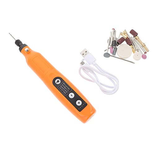 VILLCASE 1 Set Mini Cordless Rotary Tool with Lamp Speed Charging Polishing and Grinding Tool for Home and DIY Projects Compact and Portable Design