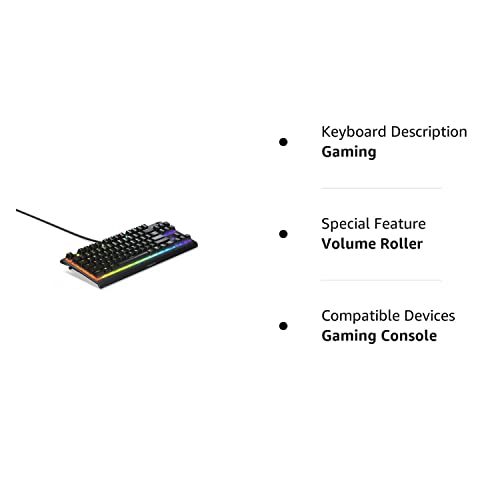 Steelseries Apex 3 Tkl Rgb Gaming Keyboard – Tenkeyless Compact Form Factor - 8-Zone Rgb Illumination – Ip32 Water & Dust Resistant – Whisper Quiet Gaming Switch – Gaming Grade Anti-Ghosting (Renewed) #TOP6