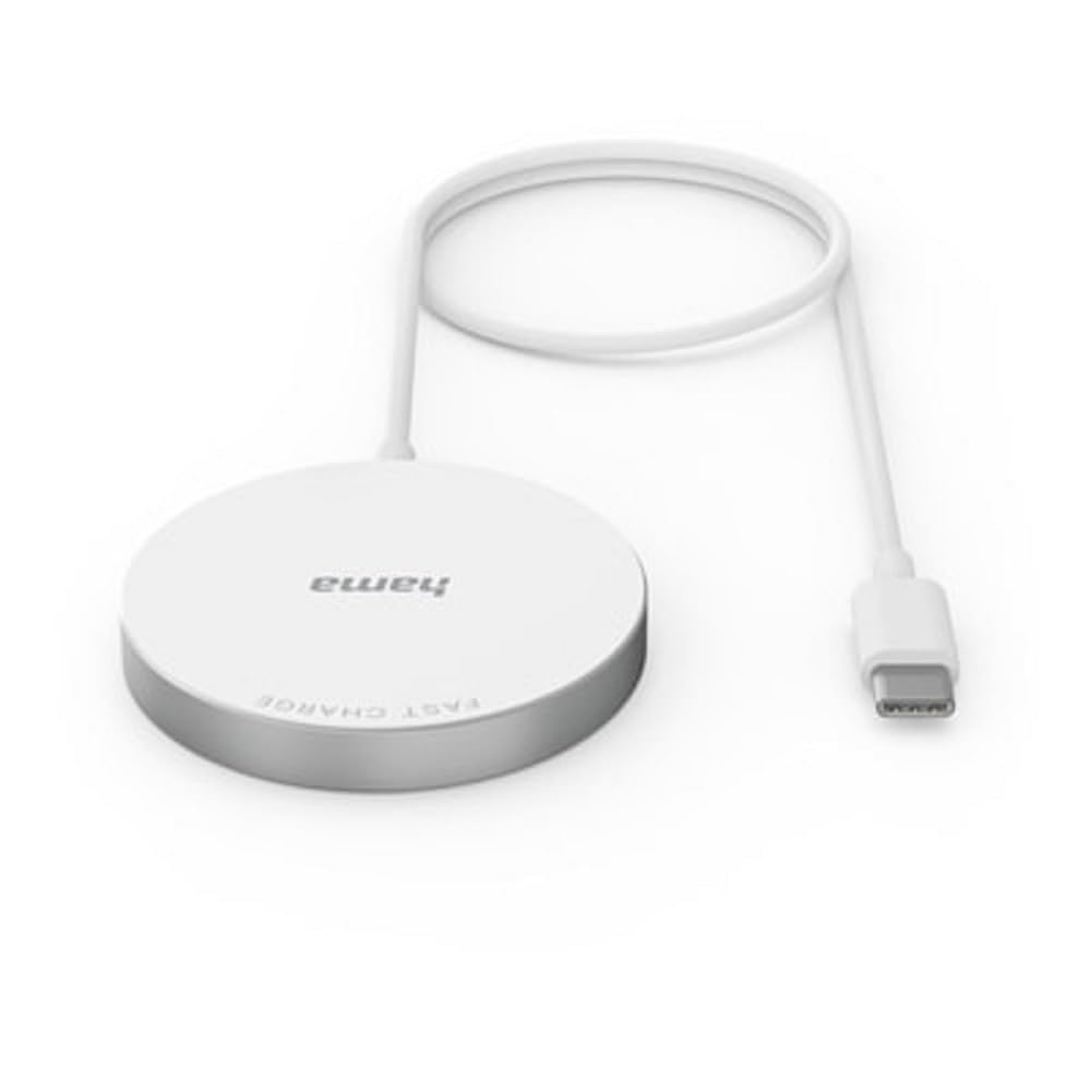 Hama Ładowarka akumulatorowa MagCharge FC15, 15 W, do Apple iPhone, biała