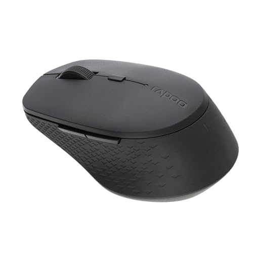 Rapoo Wireless Mouse, M300G Multi-Device Wireless Mouse, Computer USB Mouse, Portable Silent Mouse, Optical Mouse with 6 Buttons, 1AA Battery, 4 DPI Ergonomics Mouse for PC/Laptop/Office
