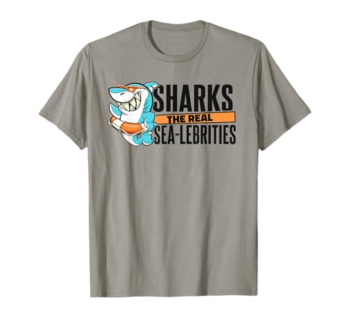 Shark The Real Sea-Lebrities Ballena Martillo Tiburón Blanco Camiseta