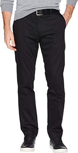 DOCKERS® Men's Slim Fit Signature Khaki Lux Cotton Stretch Pants, Black, 28W x 30L - image 1