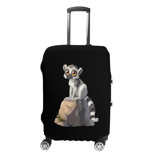 Ring Tailed Lemur Luggage Cover Protector Printed Washable Anti-Scratch Travel Suitcase Covers M