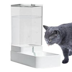 Automatic Pet Feeder, Feeding Watering Supplies, Pet Feeder Bowl, Pets Automatic Feeder and Waterer, 3.8L Cat Feeder Water Dispenser grav ity Food Feeder and Waterer Big Capacity (Water feeder)