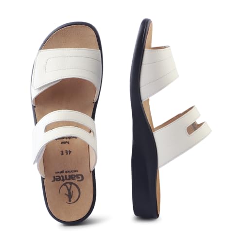 Mocassin en Cuir Blanc Ganter Sonnica-e Confection Premium Allemande