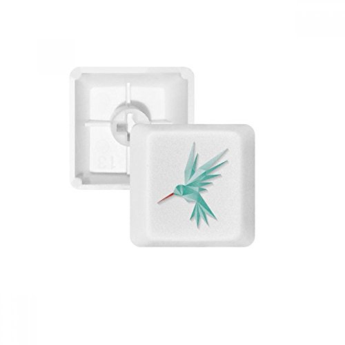 Keycaps PBT oiseau origami pour clavier mécanique OEM R3 blanc multicolore sans impression