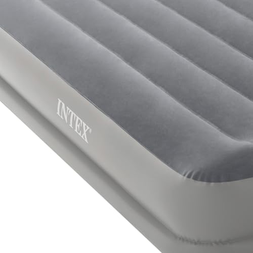 INTEX 64112E Dura-Beam Standard Prestige Air Mattress: Fiber-Tech – Twin Size – Built-in USB Electric Pump – 12in Bed Height – 300lb Weight Capacity by Intex - Image 7