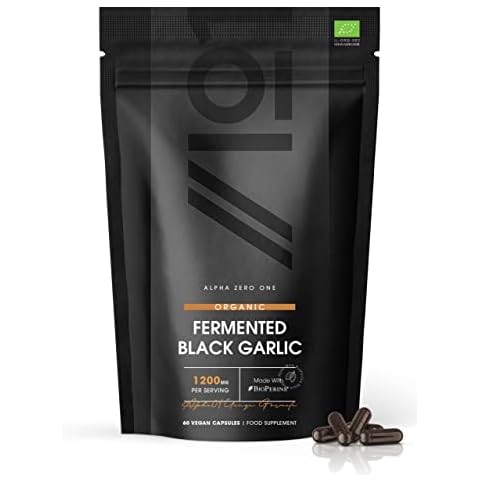 Organic Fermented Black Garlic Capsules by Alpha01 Cover