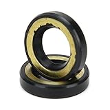Aramox Propeller Shaft Oil Seal Drive Shaft Seal 2pcs Copper Rubber Replacement for Outboard 9.9 15 2 & 4 Stroke with OEM 93101-17054
