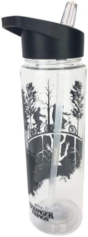 Plastic Stranger Things Travel Bottle (Upside Down Design) Drinks Bottle 25oz/700ml - Official Merchandise