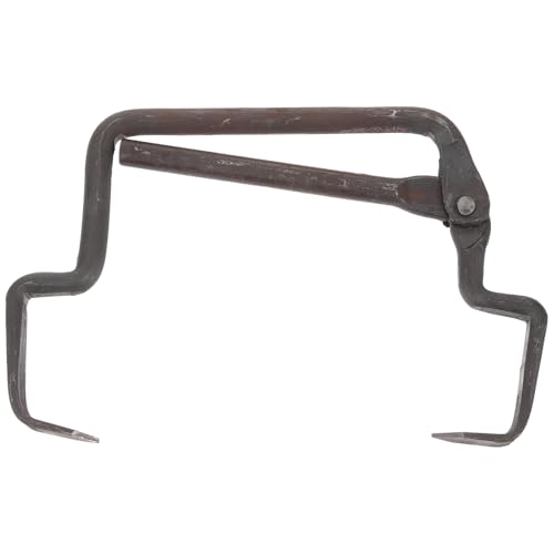HEALSOPTHY Industrial Large Stainless Steel Ice Tongs Heavy Duty Ice Lifting Tool for Heavy-Duty Block Handling and Transport