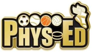Crown Awards Physical Education Lapel Pins - PHYS Ed Award Pins with Color Enamel 20 Pack Prime