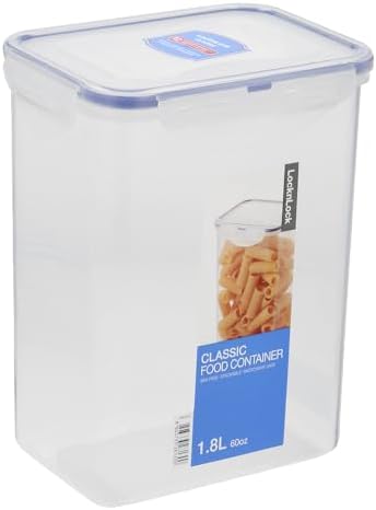 LocknLock Rectangular 1.8ltr (152 x 107 x 179mm), Clear/Blue
