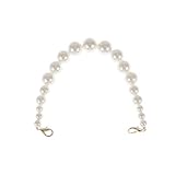 Hergestellt aus hochwertigem Material: TENDYCOCO Imitation Pearl Bag Strap mit Metallschnalle ist aus hochwertigem Material gefertigt, das leicht und langlebig ist. Perfektes Ersatzzubehör für Ihren Geldbeutel oder Ihre Handtasche.