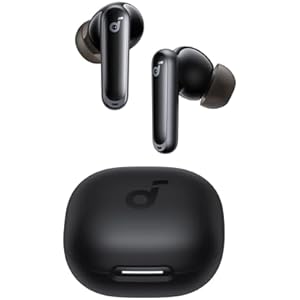 soundcore P40i by Anker, Wireless Earbuds mit Noise Cancelling, Adaptive Geräuschunterdrückung, BassUp, 60h Spielzeit, 2-in-1 Hülle und Smartphone-Ständer, IPX5, kabelloses Aufladen, Bluetoo