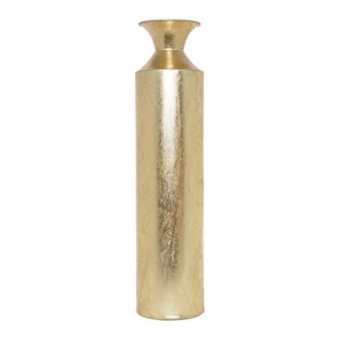 Hosley Decorative Gold Metal Tall Floor Vase Cover