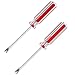 Haidong Nail Puller Elbow V-Nail Remover Screwdriver Rivet Tack Puller 7.4-Inch Nail Removal Tool (Red) 2PCS