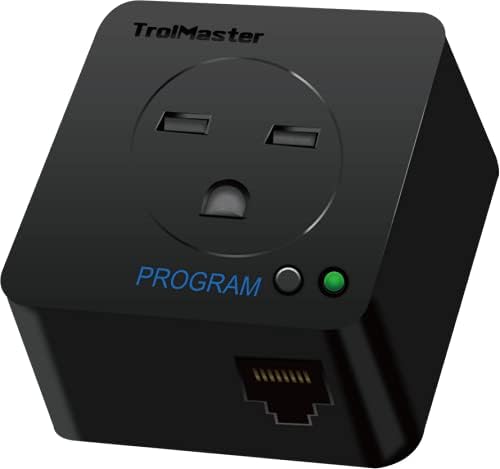 ടോപ്പ് ഡൗൺ view of TrolMaster DSP-2 showing the RJ12 port