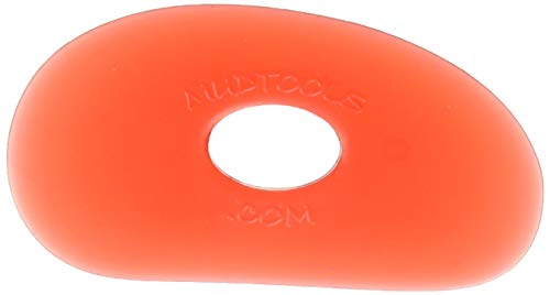 Sherrill Mudtools Shape 0 Polymer Rib for Pottery and Clay Artists, Red Color Very Soft