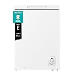 Hisense FT145N1AWE NUOVO Congelatore a pozzo 141 litri, Super Silenzioso 40 db, classe E, (L*P*A): 60,6×55,9×85,8 cm, Bianco