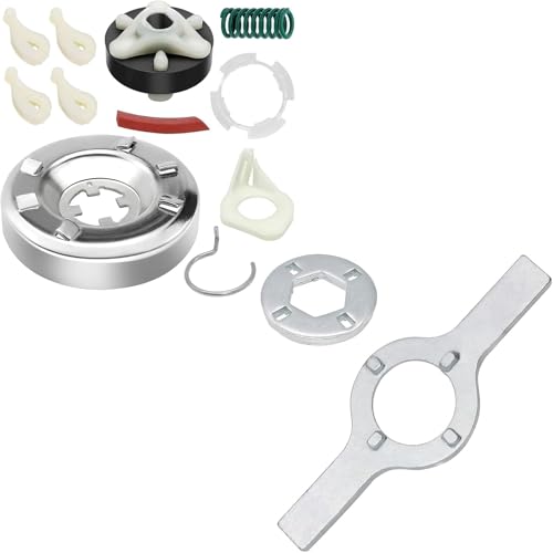 Generic - 285785 Washer Clutch Assembly Kit 285753A Motor Coupling Kit 4pcs 80040 Washer Agitator Dog Replacement for Whirlpool Washing Machine TB123A Washer Spanner Wrench