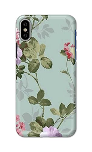Image of Printed Hard Back Cover Case for Apple iPhone X | iPhone 10 | iPhone Xs | iPhone 10s Back Cover (Floral Painting) -702