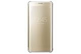 Samsung Galaxy S6 edge Plus Case S-View Clear Flip Cover - Gold