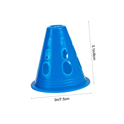 BESPORTBLE Barricadas De Rolo 25 Pçs Mini Cones De Tráfego Mini Bola De Futebol Cones De Tráfego De