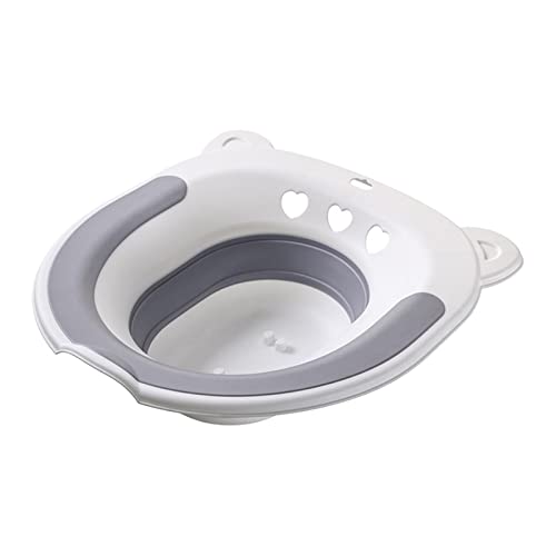 predolo Bath Pieghevole, sopra Il WC per Sedile del Water, Hip Basin Bidet WC per Vasca Bagno vaginale, Grigio