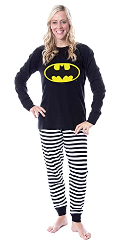 DC Comics Batman Classic Logo Tight Fit Cotton Matching Family Pajama Set For Adult And Kids2