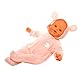 Miunana Kleidung Outfits für Baby Puppen, Puppen Overall Puppenkleidung 35-43 cm (Pink)