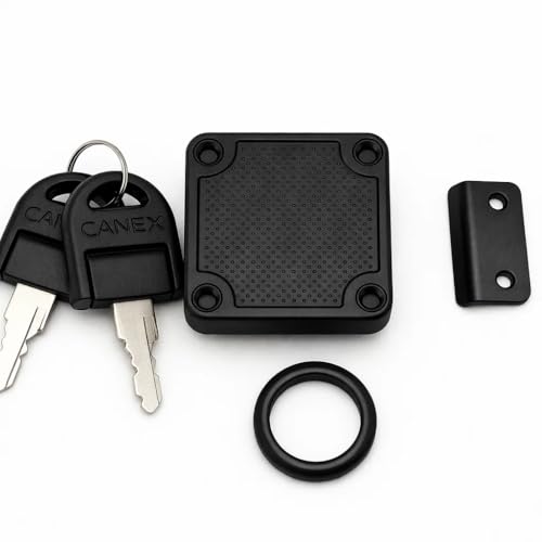 22 mm 4x4 cm Dayanıklı Siyah 2 Profesyonel Kare Çekmece Kilidi, Nikel, Anahtarlı, Yüksek Kaliteli, Güvenli Kilit, Ofis, Evrak Dolabı Uyumlu, Kolay Montaj, Mobilya Çekmece Kilidi