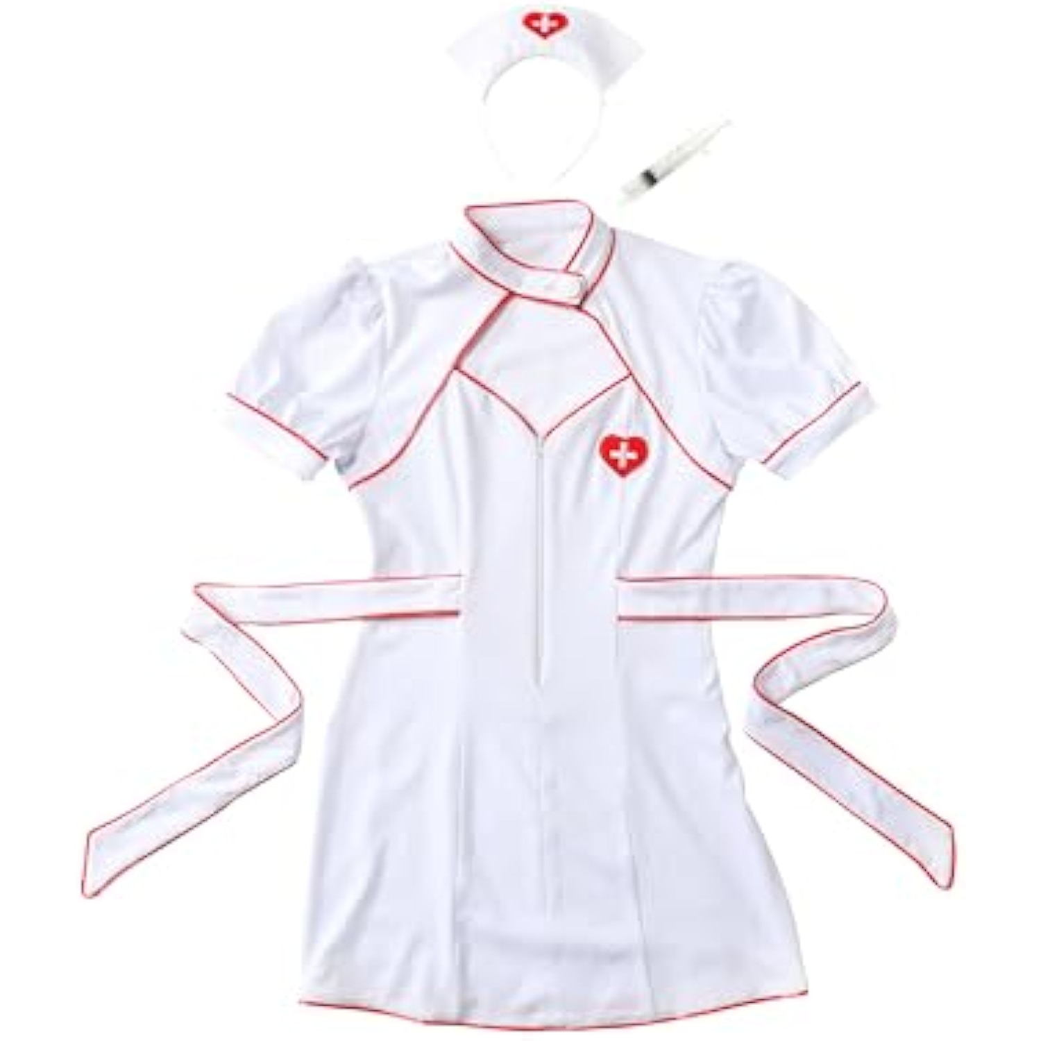 [Clearstone] コスプレ GH ジップアップナース レディース ジップアップナース(白) M 詳細画像3