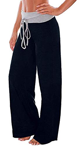 Elsofer Women's Pajama Lounge Pants Floral Print Comfy Casual Stretch Palazzo Drawstring Pj Bottoms Wide Leg Pants2