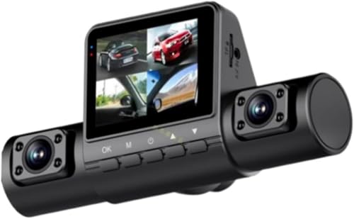 2.0-Inch Car Quad-Record HD Night Vision Tachograph Car Front and Rear Left and Right Simultaneously Recording