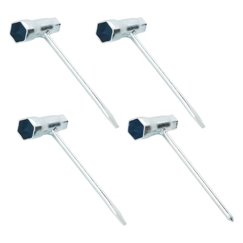 ZWQLZG 4 Pcs Chainsaw Scrench Spark Plug Spanner Removal Tool 13 x 19mm, T-Shaped Spanner Tool Chainsaw Spark Plug Replace Combination Screwdriver and Wrench