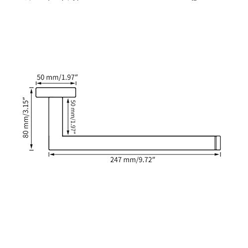 Hoooh Bath Towel Holder - Matte Black Hand Towel Ring For Bathroom Kitchen Sus 304 Stainless Steel Contemporary Style Wall Mount, D106-Bk #TOP6