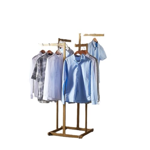 Estante para Colgar Ropa, exhibición minorista, Perchero, Perchero de Metal de pie, estantes para Ropa, Perchero Resistente de 4 Posiciones, Color Negro, percheros para Colgar Ropa con eleva