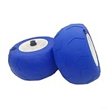 Confezione da 2 ruote blu da spiaggia per kayak, ruote di ricambio per sabbia in PVC da 22 x 11,4 cm, ruote di ricambio per carrello da spiaggia e campeggio (9-inc-20,5 mm ID)