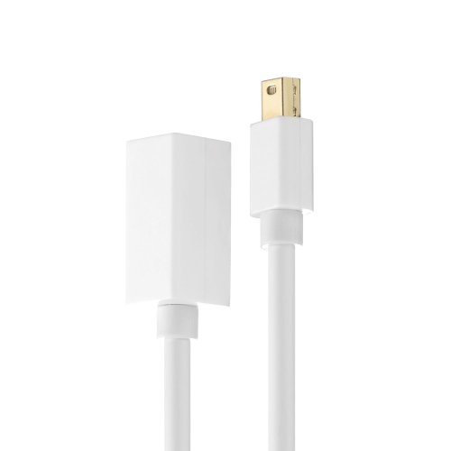 HDSupply DC060-015 DisplayPort Velängerungskabel (DisplayPort Stecker - DisplayPort Kupplung), vergoldete Kontakte, 1,50m, weiß