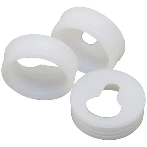 Image of 50PCS Picture Frame Accessory Latch Invisible Gourd Hanging Picture Latch White Furniture Hardware Round Latch Plastic Locking Hole Hanging Plate for Hanging Wall Art Photo Clock Logo