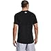 Under Armour Men's Armour HeatGear Fitted Short-Sleeve T-Shirt , Black (001)/White , Large